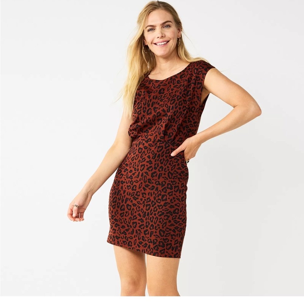 Nine West / Cap Sleeve Ponte Sheath Dress size Small